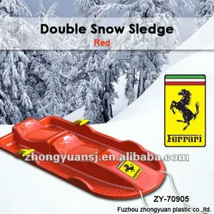 2014 winter speelgoed promotie product plastic kinderen dubbele slee zy-70905