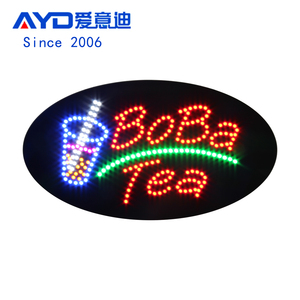 Insegna chiusa aperta del <span class=keywords><strong>LED</strong></span> lampeggiante del bordo del contrassegno del tè della bolla dell'acrilico elettrico di alta qualità - Product Image 2