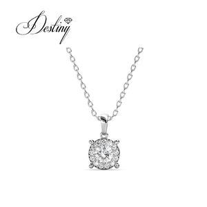Daisini en argent sterling 925 orné de cristaux <span class=keywords><strong>Swarovski</strong></span> Collier ras du cou avec pendentif piano de luxe pour mariage ou anniversaire - Product Image 1
