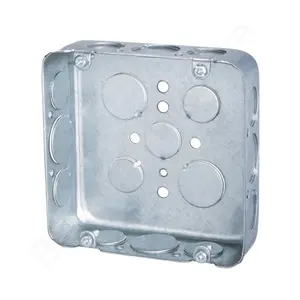 Pre-galvanized Steel 4" Square EMT Box