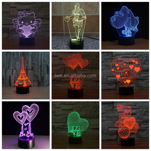 <span class=keywords><strong>LED</strong></span> 3D creativa 3D noche <span class=keywords><strong>luz</strong></span> para <span class=keywords><strong>Amazon</strong></span> al por menor - Product Image 3