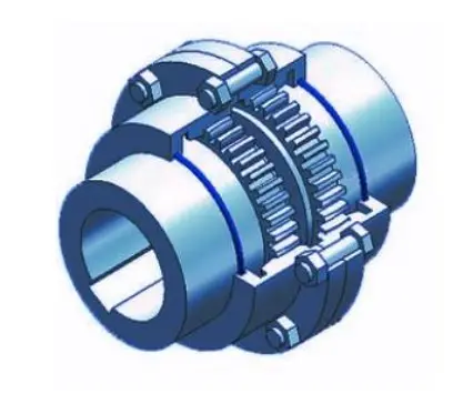 Gear Couplings Rigid Shaft Metal Steel Tooth Drum Curve Gear Coupling MH chain fluid shaft flexible type of rubber Gear Coupling