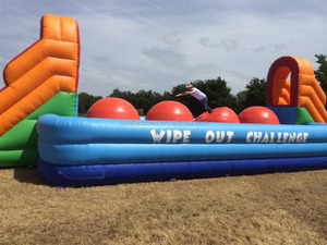 <span class=keywords><strong>Jeux</strong></span> <span class=keywords><strong>de</strong></span> parcours gonflables Wipeout à vendre, parcours d'obstacles sportif gonflable Wipeout Big Baller pour adultes - Product Image 6