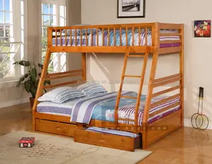 Moderno venta al por mayor camas china beige muebles de dormitorio de madera de doble cama de Diseño con caja