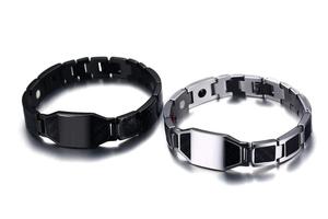 2018 Acier au titane incrusté De Fiber De Carbone de santé bracelet magnétique - Product Image 4