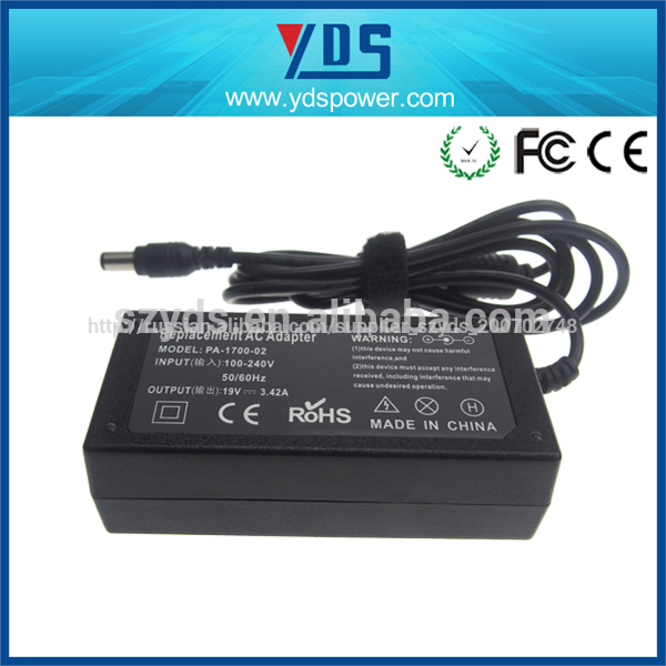 19v 3.42a 65w 12v привело питания/ноутбук зарядное устройство для тоши адаптер питания/переменного тока dc адаптер