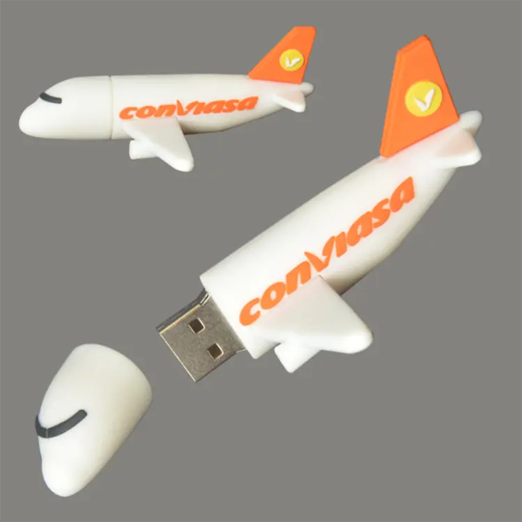 PVC Air Company Airplane Aircraft Shape USB Flash Pen Drive