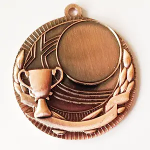 Custom round brass medal plate