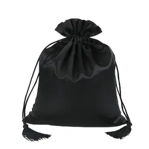 Custom Satin Drawstring Shoe Dust Bag with Tassel - Perfect for Boutiques and Online Retailers