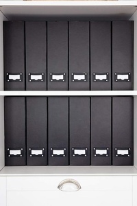 حامل رفوف لمجلدات الكتب والملفات ، صناديق تخزين المستندات من أجل المكاتب المنزلية - Product Image 2