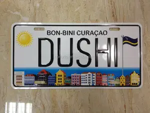 Curacao 2014 Выгравированный номерной знак