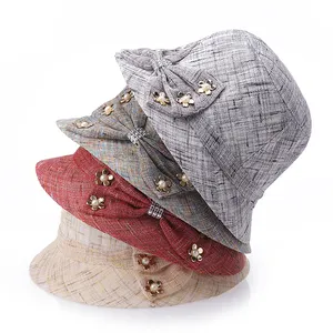 Модная Женская круглая шляпа-ведро с логотипом