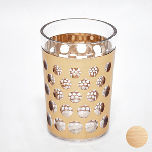 Copa acrílica con burbujas únicas decoradas doradas clásicas - Product Image 3