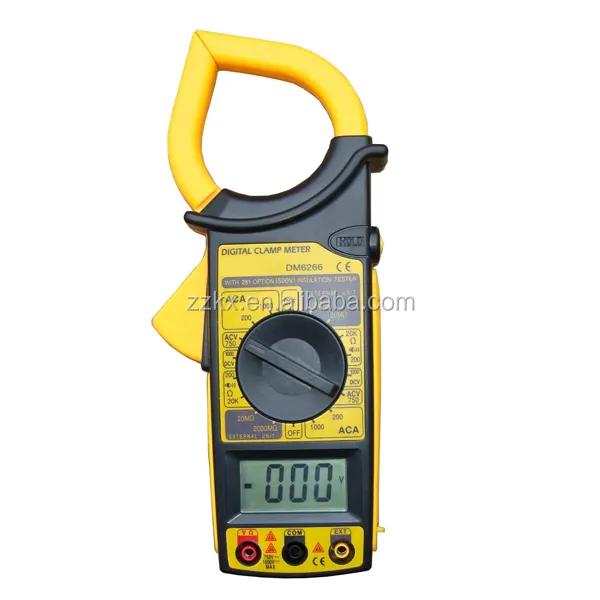 Portable Clamp Meter DM6266 AC/DC Electronic Tester Digital Clamp Meter Digital Volt Amp Meter DM6266