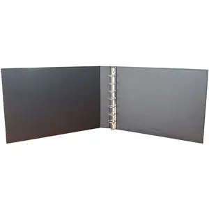 ModernQiu High Quality PU leather Check 7 Ring Binder