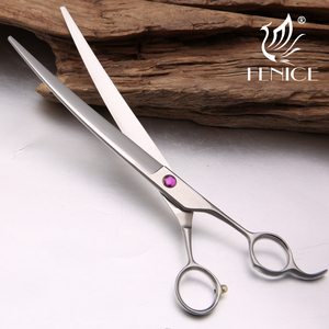 Ensemble de ciseaux de toilettage pour animaux de compagnie en acier inoxydable professionnel, lame incurvée de 8 pouces pour chiens - Product Image 4
