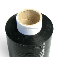 Yalanpack 1500mm de large Film étirable en plastique noir emballage industriel expédition doux étanche à l'humidité fabriqué LLDPE coulée traitée