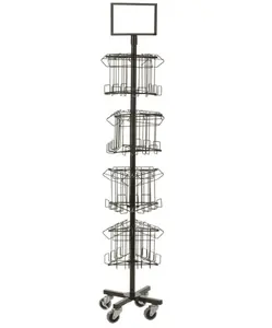 Spinner Display Rack Magazin Halter Stehen Broschüre Display Rack