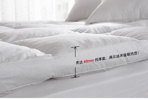 Mewah bulu bawah bulu angsa puncak kasur/kasur untuk menutupi/kasur pad - Product Image 4