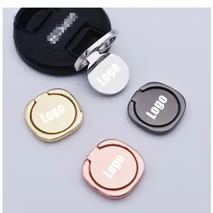 2023 new innovative ideas laser engraving finger ring phone holder for smartphone promotional items with logo