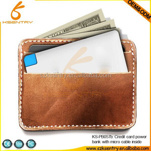 2015 mejores ventas promocional Ultr finos super slim tarjeta <span class=keywords><strong>de</strong></span> crédito <span class=keywords><strong>banco</strong></span> <span class=keywords><strong>de</strong></span> la energía con plena 2500 mAh - Product Image 4