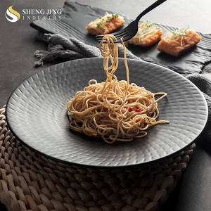 <span class=keywords><strong>Vajilla</strong></span> para restaurantes, platos aperitivos negros de 11,25 pulgadas - Product Image 1