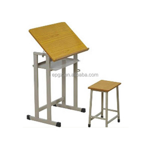 Trường lớp học đồ nội thất sinh viên góc có thể điều chỉnh soạn thảo bản vẽ nghiên cứu bảng nghệ thuật lớp Bàn và ghế cho bán - Product Image 1