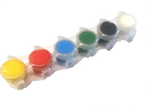 Suministro a granel al por mayor 6 tira bote 5 ml acrílico <span class=keywords><strong>pintura</strong></span> <span class=keywords><strong>set</strong></span> w/cepillo de <span class=keywords><strong>pintura</strong></span> - Product Image 1