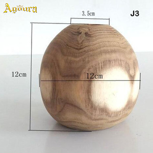 <span class=keywords><strong>Vase</strong></span> en bois moderne au design simple, très vendu, petite taille, ornements en bois vintage, ornements classiques en pot - Product Image 4