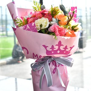 Shinewrap <span class=keywords><strong>Couronne</strong></span> Conception Cadeau Papier <span class=keywords><strong>de</strong></span> soie Emballage <span class=keywords><strong>Fleuriste</strong></span> Fleur Bouquet Matériaux D'emballage - Product Image 1