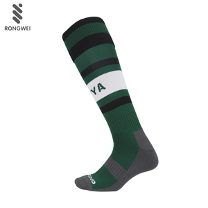 Logotipo personalizado <span class=keywords><strong>Green</strong></span> Stripes Knee High Sports Soccer Football <span class=keywords><strong>Socks</strong></span> para crianças - Product Image 2