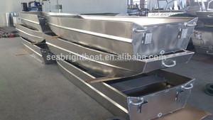 CE Zertifikat China Geschweißte Aluminium <span class=keywords><strong>12</strong></span> Fuß Flachen Boden Fischerboot für Verkauf - Product Image 6