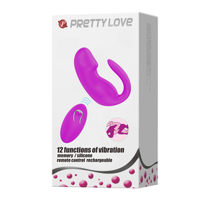 Gode vibrateur <span class=keywords><strong>clitoris</strong></span> sans fil 12 fonctions vibrations télécommande USB rechargeable masseur - Product Image 6