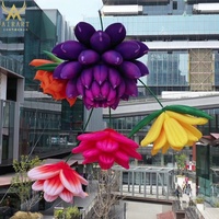 Meilleures ventes de fleurs gonflables, plantes gonflables, feuilles gonflables, décoration de fête de parade d'Alice au pays des merveilles