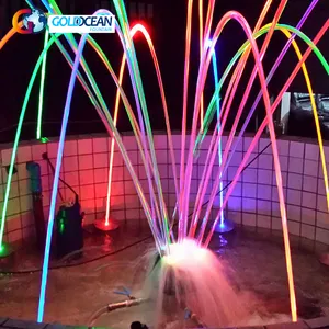 Office Building Decoration Use Outdoor Laminar Jet Fountain with Led Light