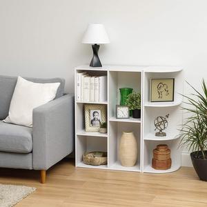 Hiện Đại Trắng <span class=keywords><strong>3</strong></span> Kệ Góc Tủ Sách Phòng Khách Đồ Nội Thất Cho Nhà Văn Phòng Gỗ Bảng Điều Chỉnh Lưu Trữ Cuốn Sách - Product Image 5