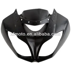 עבור Kawasaki NINJA ZX6R ZX-6R 2009-2012 לא צבוע הקדמי העליון Fairing ברדס האף