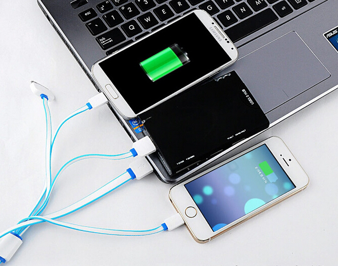 Venta caliente 4 en 1 USB cable de usos múltiples cable usb 10 cm cable usb