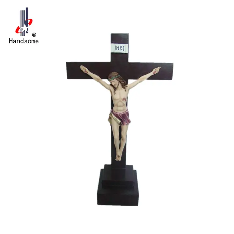Tượng Polyresin Các Mặt Hàng Tôn Giáo Crucifix Jesus Trên Thập Tự Giá
