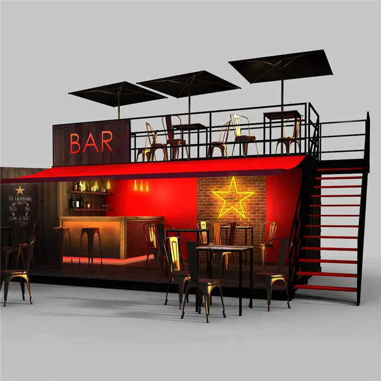 Hysun tragbare beweglichen Pop up container haus design coffee shop cafe bar herstellung fabrik direkt verkauf