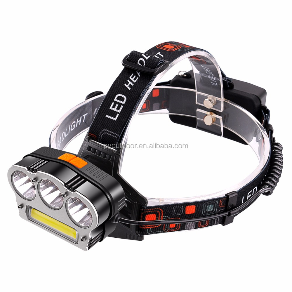 Новый светодиодный фонарик высокой мощности, лампа T6 и Cob, водонепроницаемый светодиодный фонарь IPX6 с USB-зарядкой