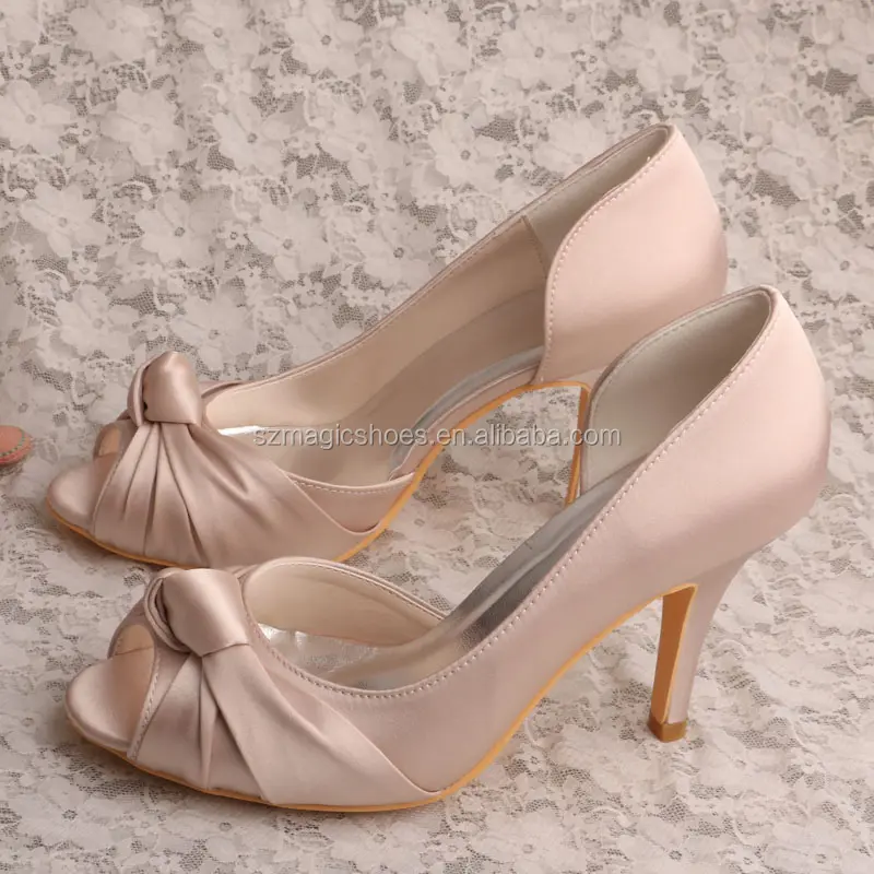 Wedopus Peep Toe Damigella D'onore Nude Scarpe di Marca