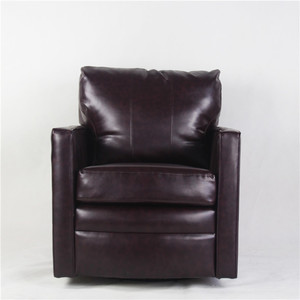 Venta caliente de china productos sillón negro sofá de cuero y una silla. - Product Image 3