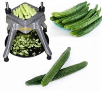 Hoge kwaliteit 1/2 inch commerciële hoog-efficiënte lager-aangedreven fruit- en groentesnijder met roestvrijstalen mes, eenvoudig handmatig te bedienen voor aardappelen