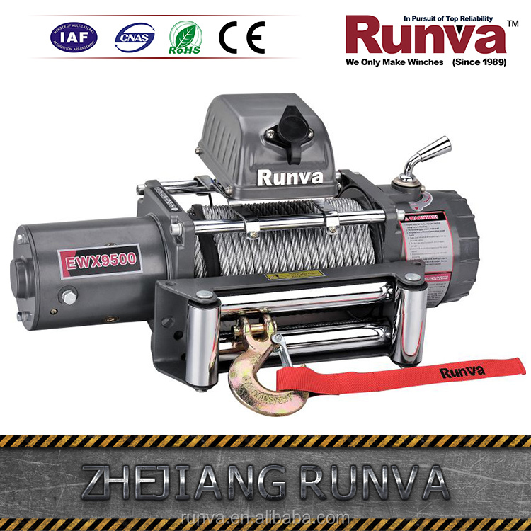 Runva CE Сертификации offroad 9500 фунтов портативная электрическая лебедка
