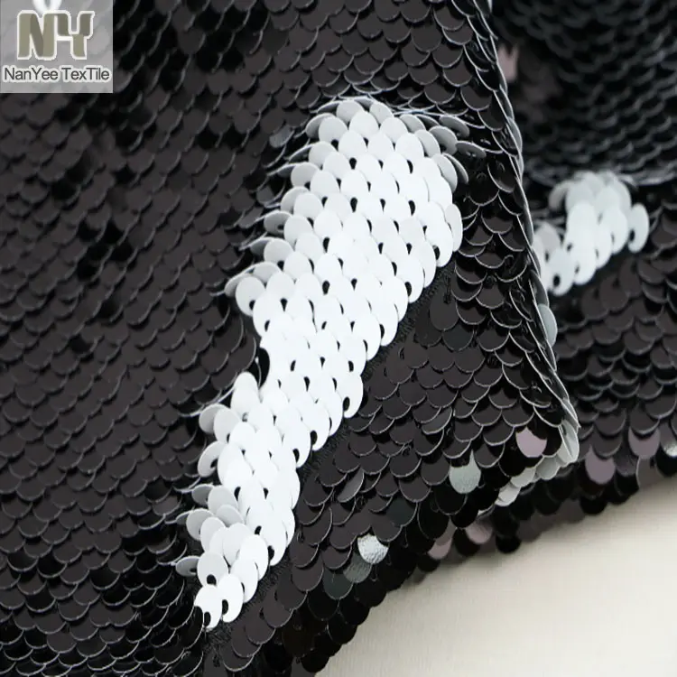 Nanyee tecido textil de 2 tons, micro paillette
