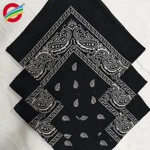 Custom design stretchy quadrat gedruckt bandana stoff