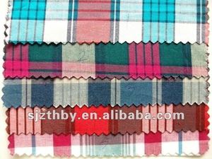 Tissu tissé léger en polyester/coton teint en fil, design japonais, pour sacs industriels, doublures de chaussures, prix de gros, calicot - Product Image 3