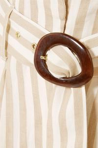 <span class=keywords><strong>Pantaloni</strong></span> larghi in cotone e <span class=keywords><strong>lino</strong></span> a righe da donna dell'ufficio di moda - Product Image 5