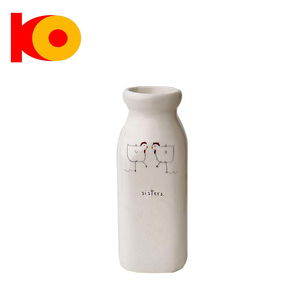 Bianco paffuto <span class=keywords><strong>di</strong></span> latte <span class=keywords><strong>di</strong></span> ceramica <span class=keywords><strong>vaso</strong></span> con manico - Product Image 1